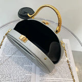 Geometric Shoulder Bag High Leather Handbag and Purse Crossbody Bag