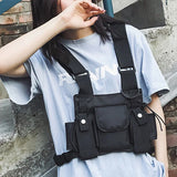 Tactical Vest Fanny Pack Chest Rig Bags Unisex Hip hop Shoulder Bag
