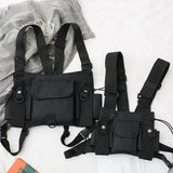 Tactical Vest Fanny Pack Chest Rig Bags Unisex Hip hop Shoulder Bag