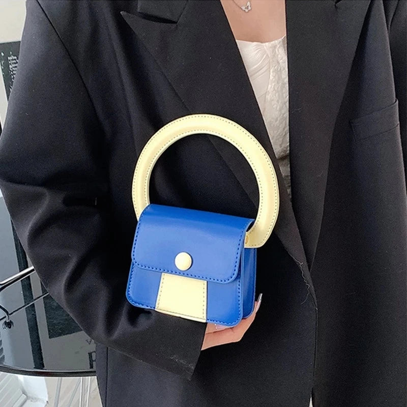 Korea Style Mini PU Leather Vintage Crossbody Shoulder Bag