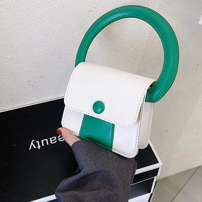 Korea Style Mini PU Leather Vintage Crossbody Shoulder Bag