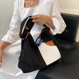 Canvas Top Handle Crossbody Bag Large Hobo Cloth Handbags