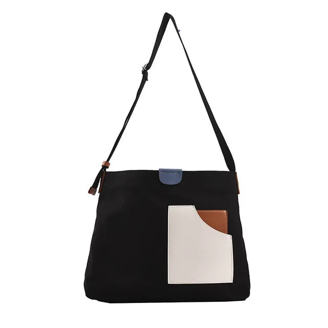 Canvas Top Handle Crossbody Bag Large Hobo Cloth Handbags