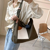 Canvas Top Handle Crossbody Bag Large Hobo Cloth Handbags