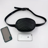 Women's Leather Chest Bag Crossbody Fanny Pack