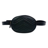 Women's Leather Chest Bag Crossbody Fanny Pack
