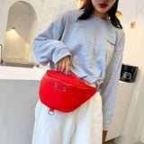 Nylon Waist Bag Women Chest Bag Travel Belt Purse Female Shoulder Bags