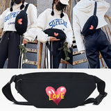 Love Print Chest Bag Unisex Shoulder Bags