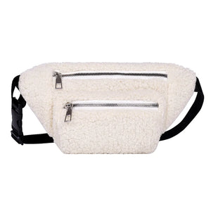 Women's Plush Waist Bag Crossbody Belt Chest Pack