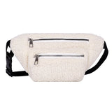 Women's Plush Waist Bag Crossbody Belt Chest Pack