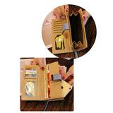 Women Wallets Long Clutch Purses Golden Hollow Leaves Phone Pocket