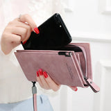 Women Leather Purses High Ladies Clutch Zipper Wallets Long