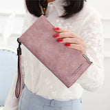 Women Leather Purses High Ladies Clutch Zipper Wallets Long