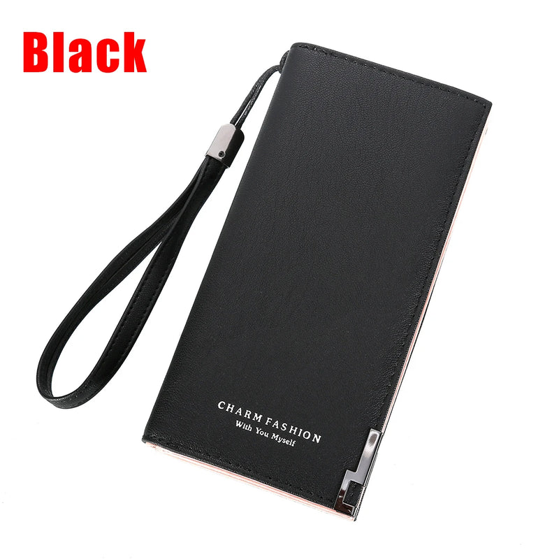 Women Leather Purses High Ladies Clutch Zipper Wallets Long