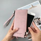 Women Leather Purses High Ladies Clutch Zipper Wallets