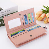Women Leather Purses High Ladies Clutch Zipper Wallets Long