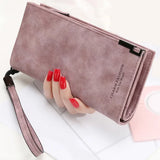 Women Leather Purses High Ladies Clutch Zipper Wallets