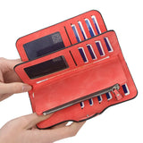 Scratch-Resistant Lady Wallet Long Clutch PU Female Purse