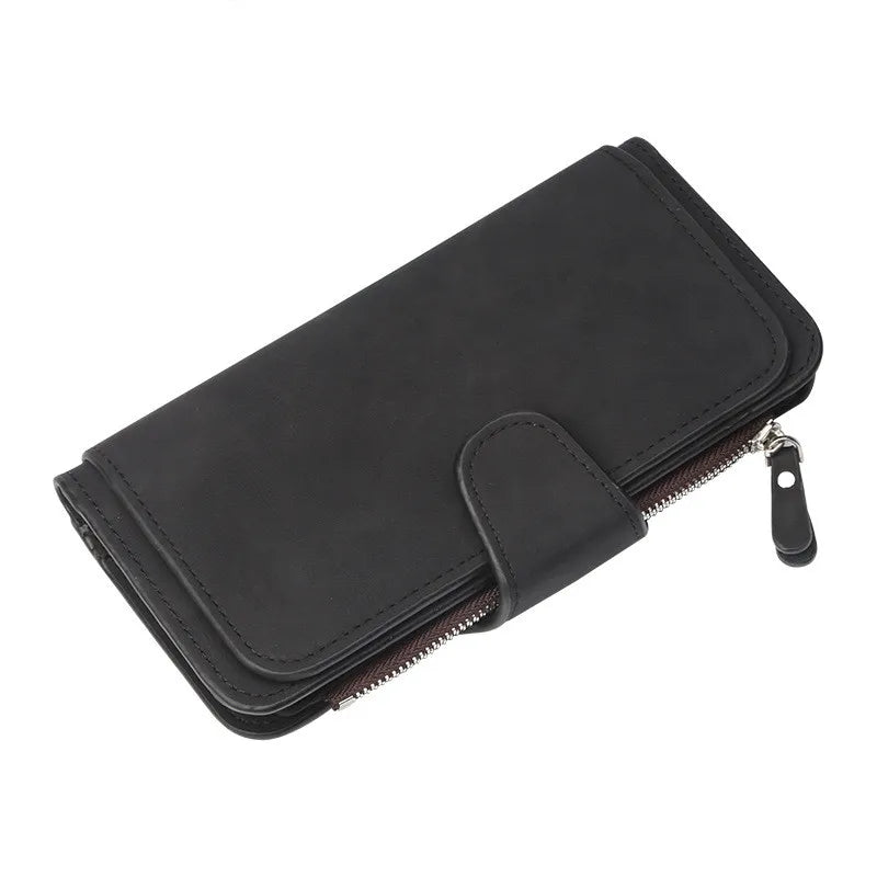 Scratch-Resistant Lady Wallet Long Clutch PU Female Purse
