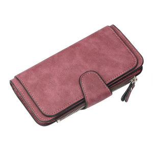 Scratch-Resistant Lady Wallet Long Clutch PU Female Purse
