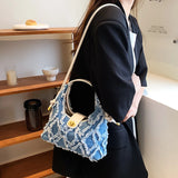 Denim Hobo Bag Women's Crossbody Shoulder Purse Top Clutch Satchel