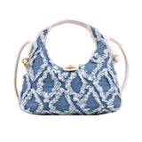Denim Hobo Bag Women's Crossbody Shoulder Purse Top Clutch Satchel