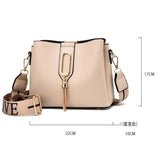 Women Leather Crossbody Messenger Bag Shoulder Bucket Handbags