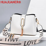 Leather Crossbody Bag for Women Messenger Handbag