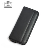 RFID Blocking Women Clutch Wallet Leather Long Purse Large Capacity Phone Wallet