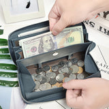 RFID Blocking Women Clutch Wallet Leather Long Purse Large Capacity Phone Wallet