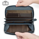 RFID Blocking Women Clutch Wallet Leather Long Purse Large Capacity Phone Wallet