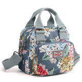 Women Crossbody Bag Floral Print Nylon Messenger Handbag