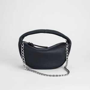 Vintage Lychee Pattern Women Hobo Bag Chain Underarm Bag