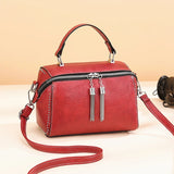 Women Leather Handbags Rivet Female Bag Multicolor High Capacity Crossbody Bags