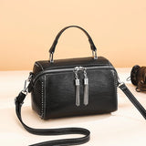 Rivet Leather Handbag Multicolor Crossbody Bag for Women
