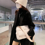 Winter Messenger Bag Large Capacity Crossbody Shopping Bag