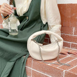 Chains Top-Handle Small Purse Hobos Bag Female Tote Handbag