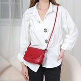 High Square Rivet Messenger Bag Chain Crossbody Bag