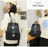 Sequin Oxford Women Backpack Big Capacity Anti-theft Ladies School Bag