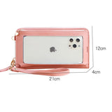 Women's Small Crossbody Bag Touch Screen Smartphone Wallet