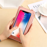Women's Small Crossbody Bag Touch Screen Smartphone Wallet