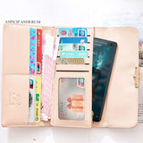 Women's Flower Print Long Wallet Phone Purse