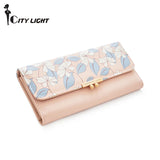 Women's Flower Print Long Wallet Phone Purse