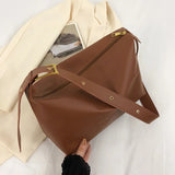 Women's Crossbody Bag Large Handbag PU Leather Shoulder Messenger Bag