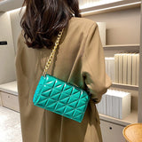 Quilted Shoulder Purse Chain Handbag Clutch Bag Leather Ladies Hand Bag