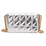 Quilted Shoulder Purse Chain Handbag Clutch Bag Leather Ladies Hand Bag