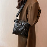 Winter Nylon Crossbody Bag Lady Tote Purse Down Shoulder Bag