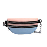 Women's Waist Bag Chain Chest Bags Ladies Belt Bag Leather Cross Body Bag