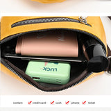 Women's Leather Waist Bag Shoulder Messenger Chest Fanny Pack