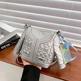 Rivet Shoulder Bag For Women Jacket Handbags Purse Ladies